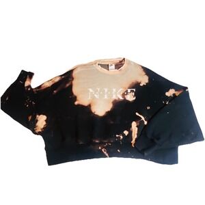 VINTAGE NIKE CLASSIC SWOOSH TIE DYE  STREETWEAR Y2K  SOFT SWEATSHIRT 1990S XL.